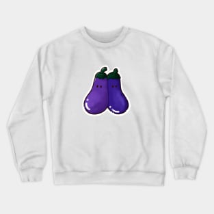 Eggplant couple Crewneck Sweatshirt